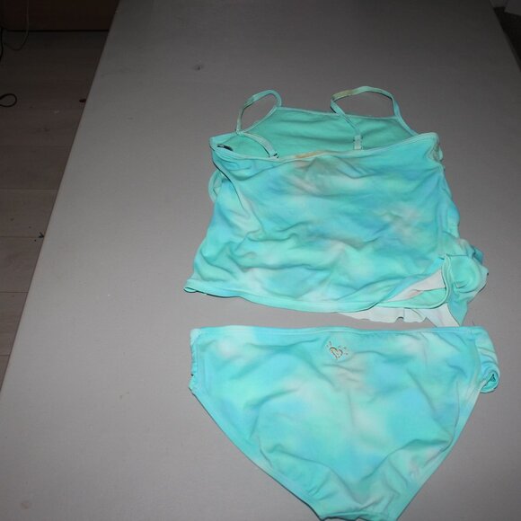 Blue 2 Pcs Justice Tankini Swimsuit Size 14 - Picture 5 of 11